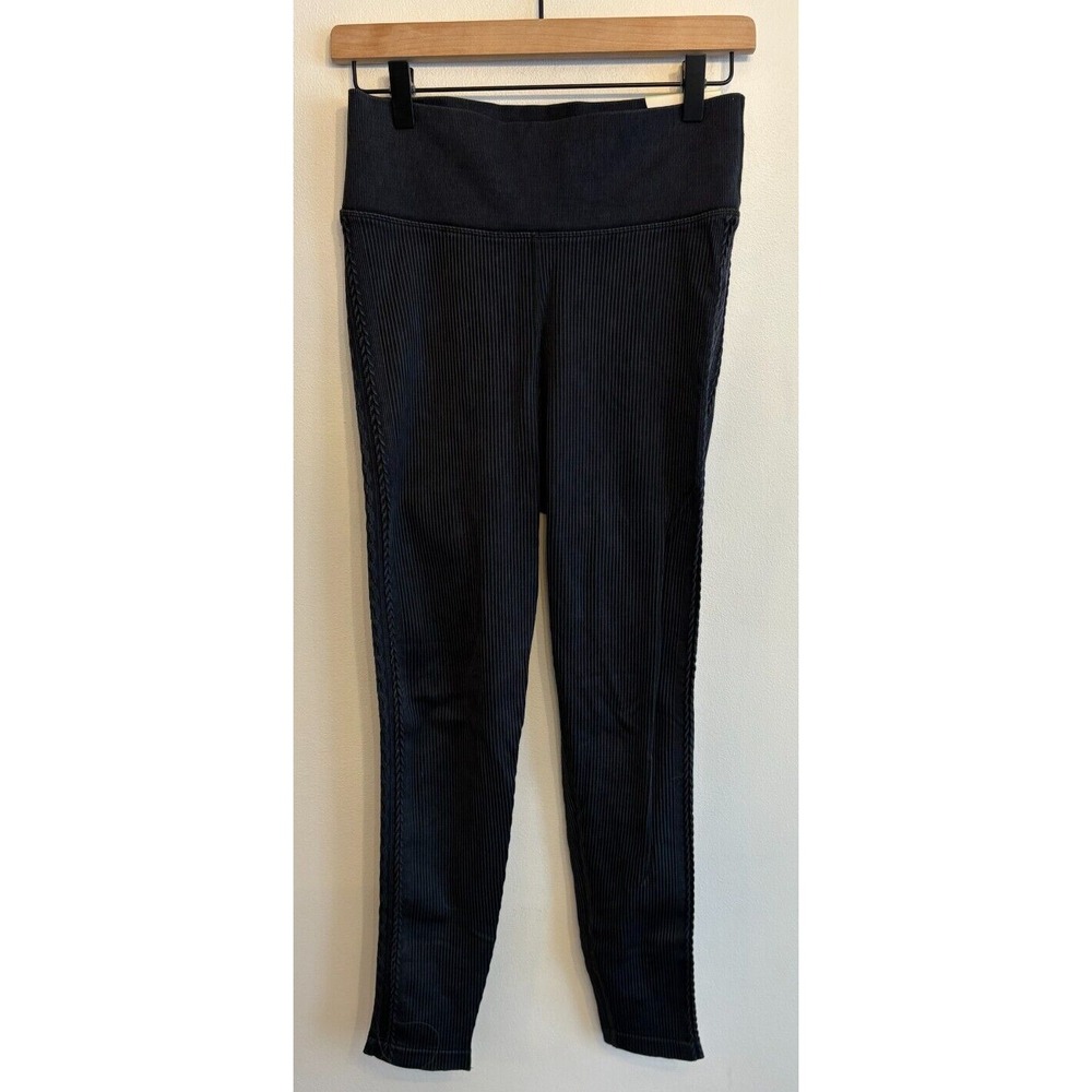 NWT Offline by Aerie Black Ribbed Nylon Blend Leggings Size XL‎